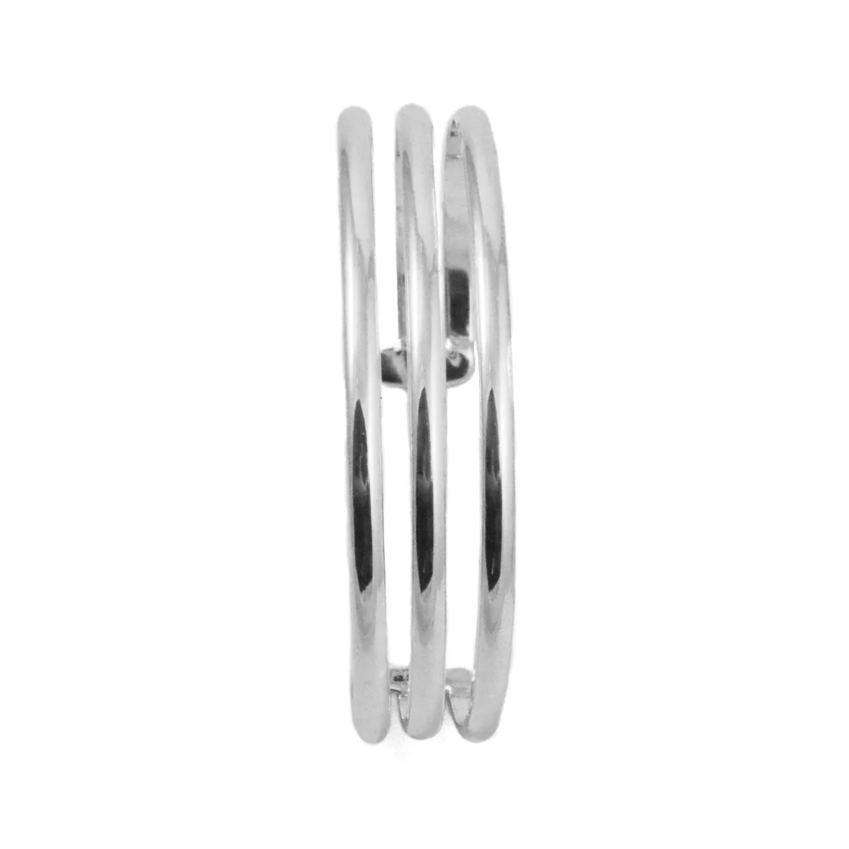 Sterling Silver Three Line Cuff Bracelet
