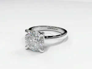 Tapered Solitaire Engagement Ring Setting