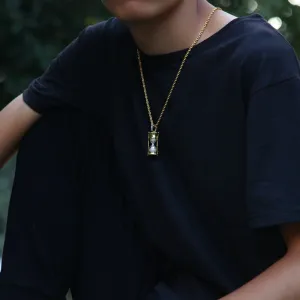 Uwin Hourglass Pattern Necklaces Pendants Hiphop Fashion Micro Pave Iced Out Jewelry For Men Women White Gold CZ Chain
