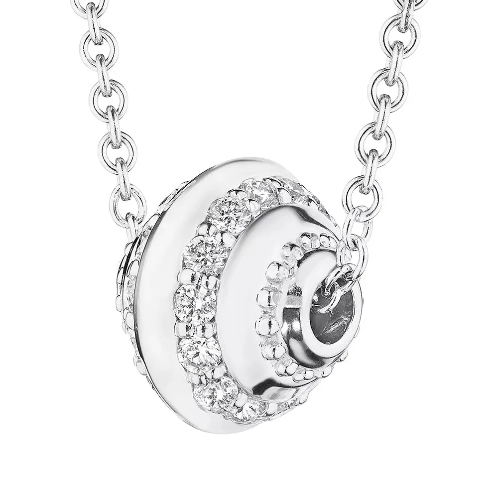 Verragio 18k Diamond Slide Bead Pendant