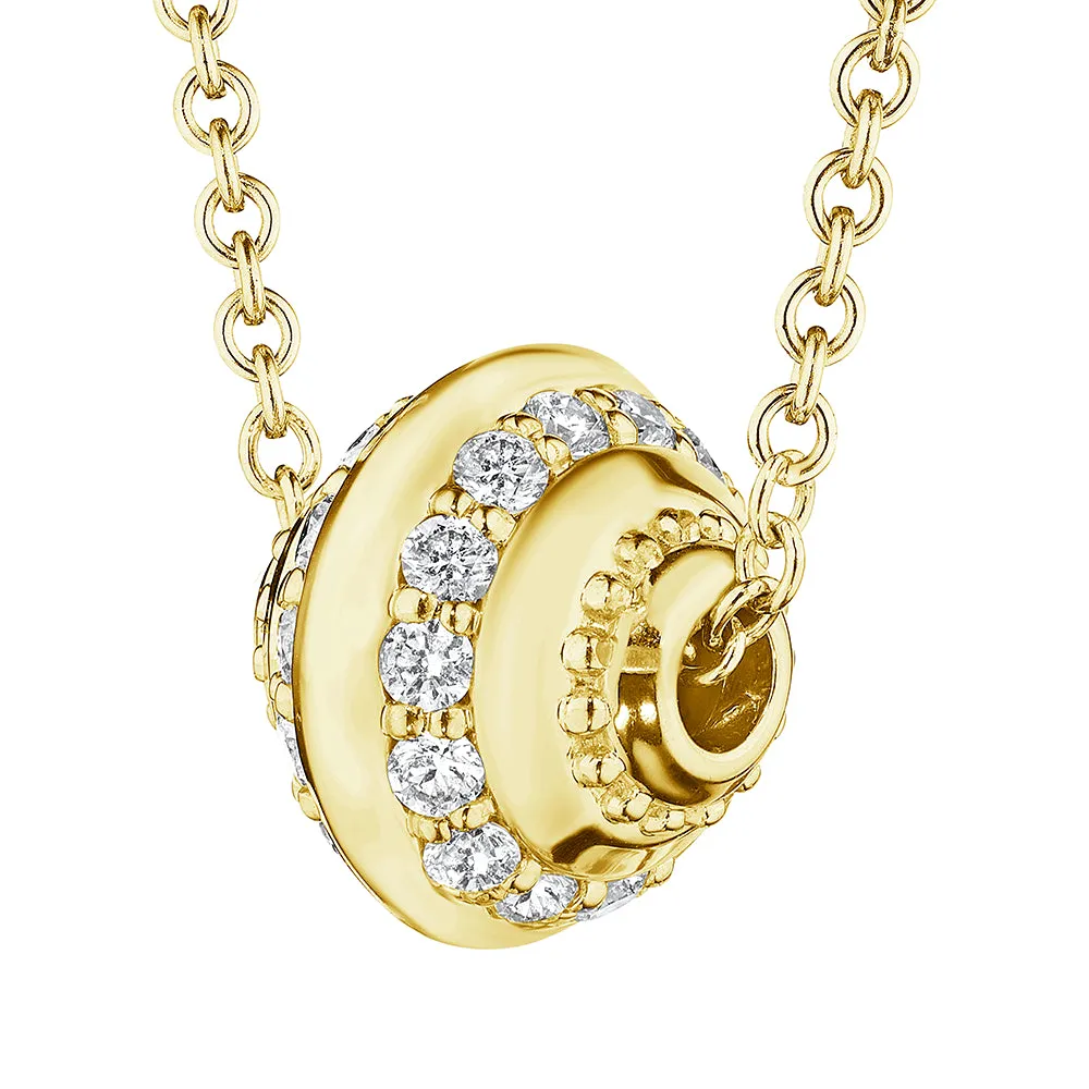 Verragio 18k Diamond Slide Bead Pendant