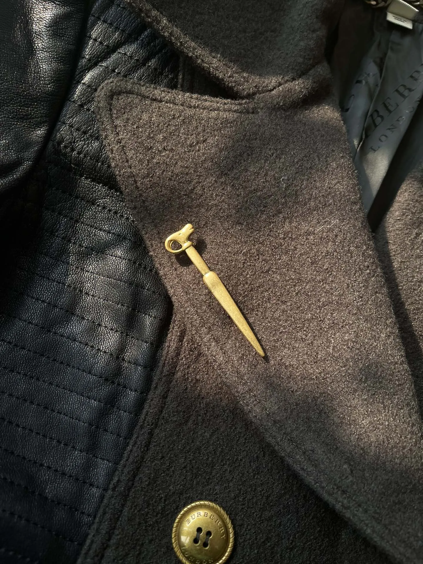 Vintage Gold-plated Sheep Head Brooch
