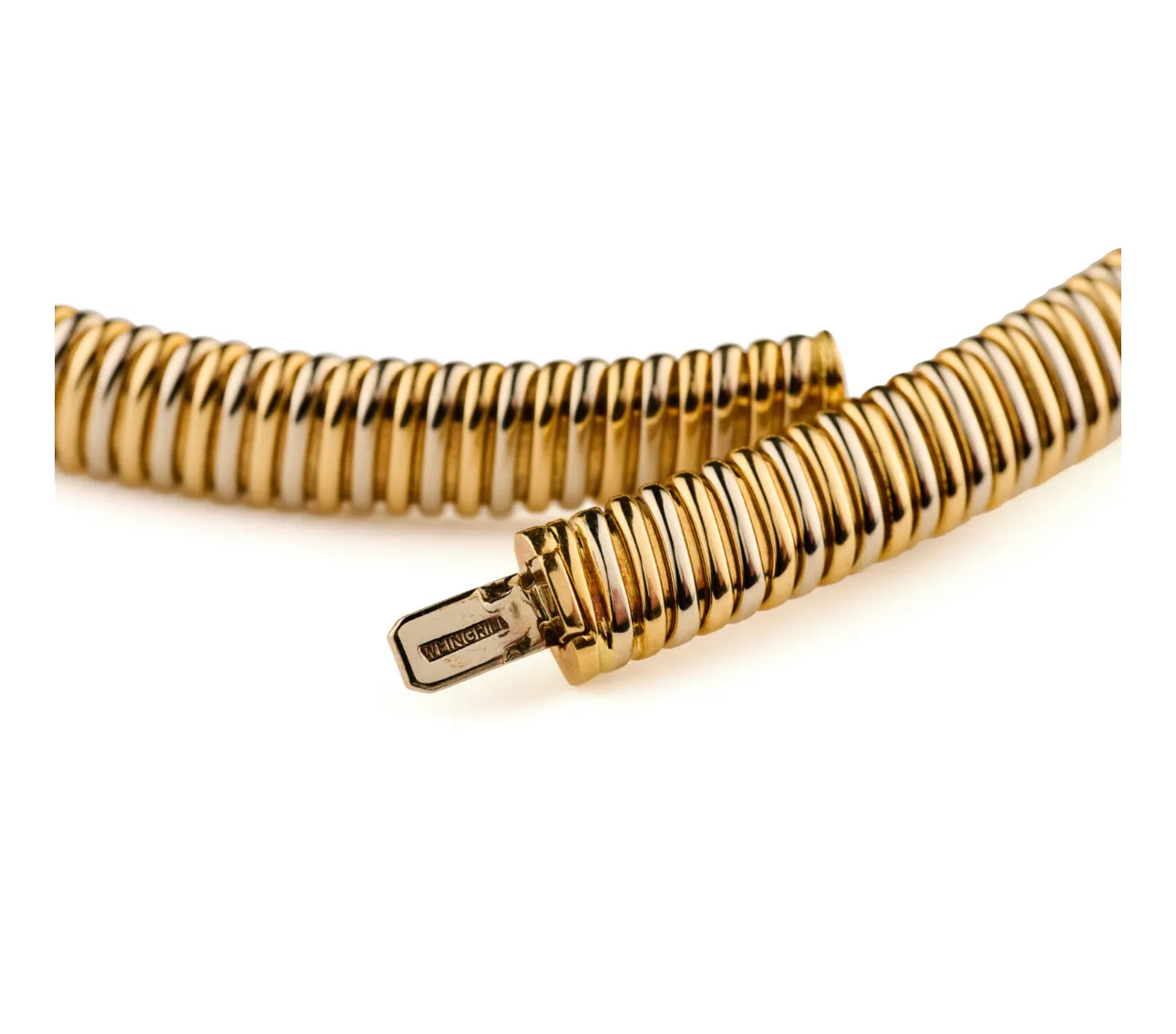 Weingrill Tubogas Two Colors Gold Necklace