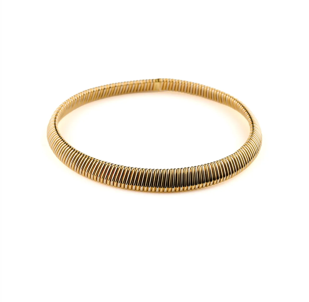 Weingrill Tubogas Two Colors Gold Necklace