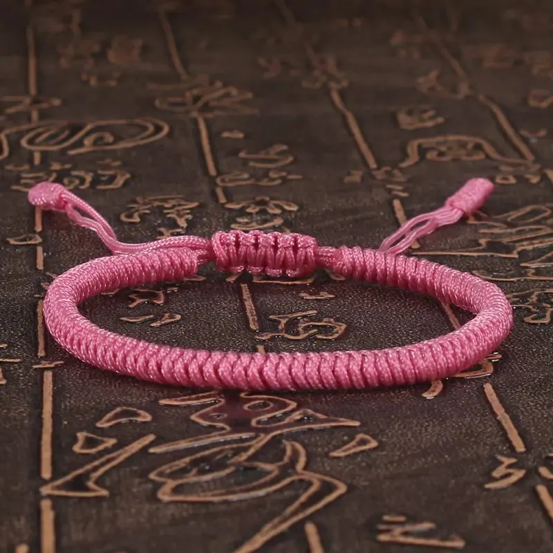 Women Bracelet Lucky Red Rope Braided Adjustable Charm for Couples