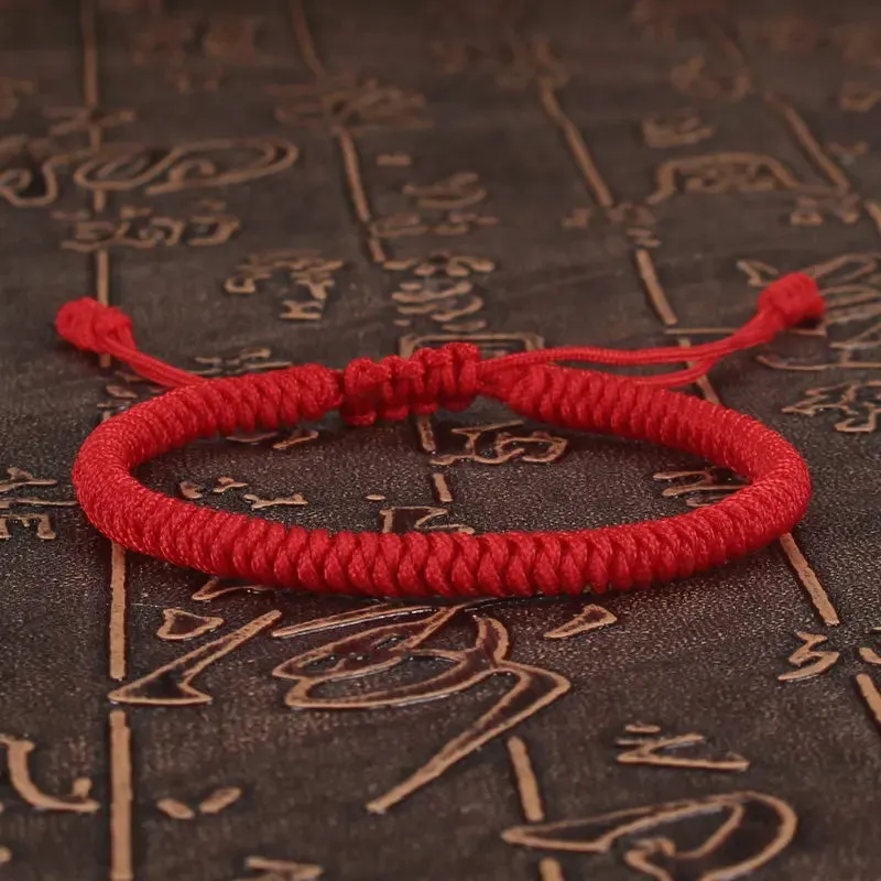 Women Bracelet Lucky Red Rope Braided Adjustable Charm for Couples