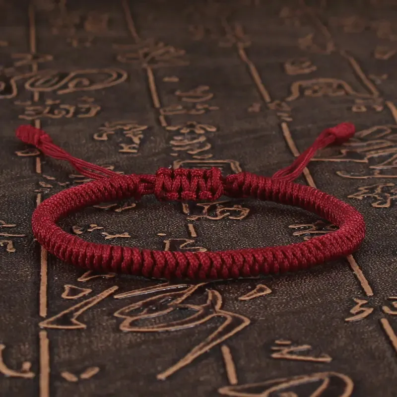 Women Bracelet Lucky Red Rope Braided Adjustable Charm for Couples