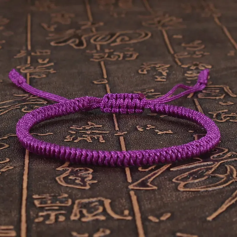 Women Bracelet Lucky Red Rope Braided Adjustable Charm for Couples