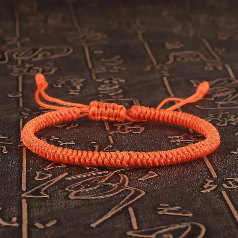 Women Bracelet Lucky Red Rope Braided Adjustable Charm for Couples