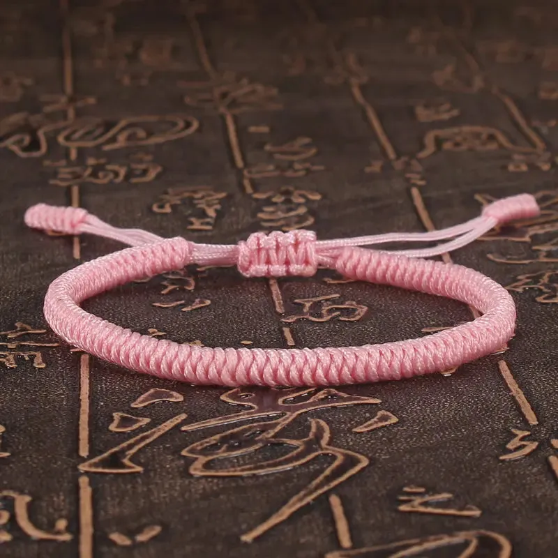 Women Bracelet Lucky Red Rope Braided Adjustable Charm for Couples