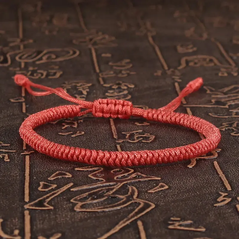 Women Bracelet Lucky Red Rope Braided Adjustable Charm for Couples