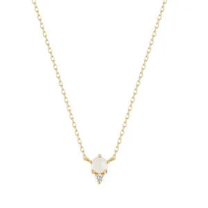 ZENA | Opal and Diamond Necklace