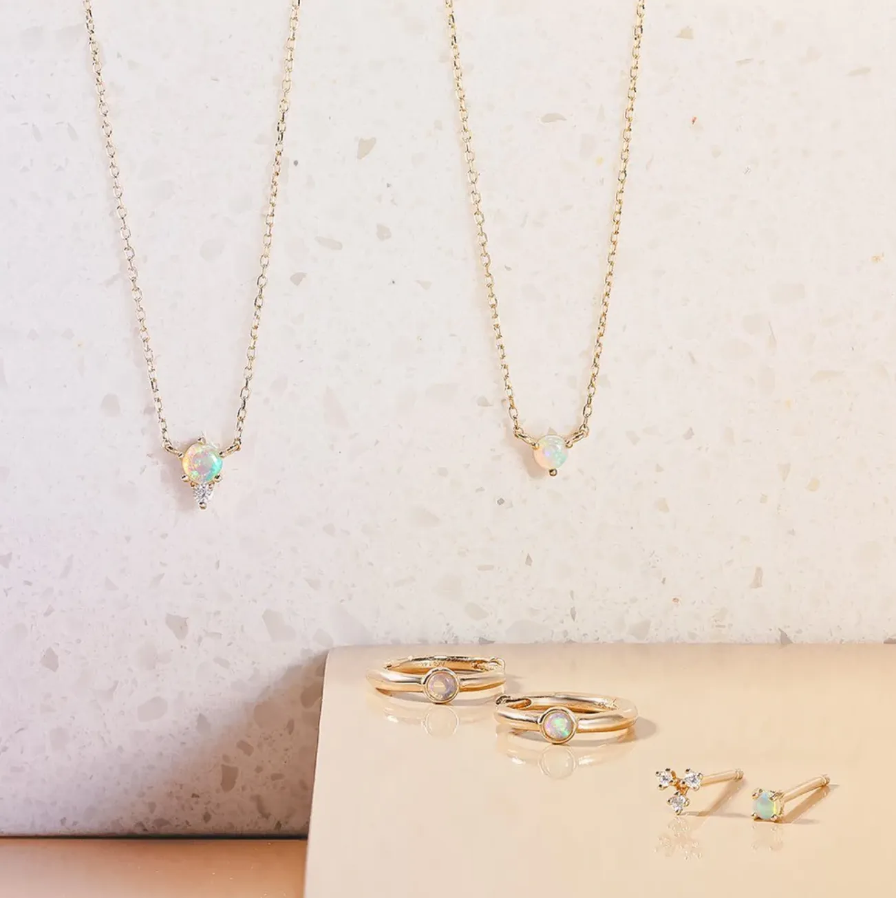 ZENA | Opal and Diamond Necklace